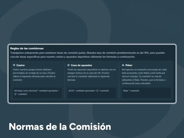 Compruebe las normas sobre comisiones del programa de afiliación de Stake