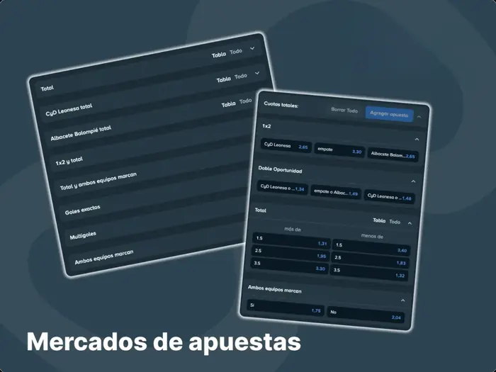 En Stake encontrarás una amplia gama de mercados, desde simples apuestas de fútbol hasta apuestas complejas