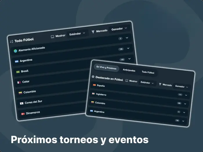 El sitio web Stakes le deleitará con una amplia selección de apuestas en los próximos torneos y eventos de fútbol