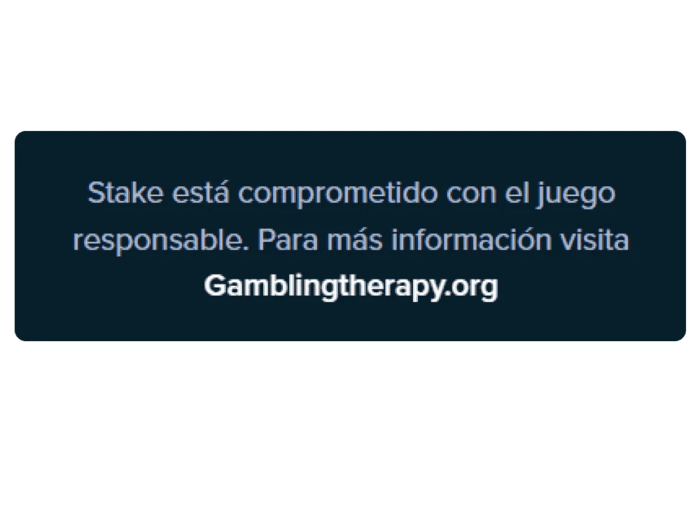 Stake opera de acuerdo con la política de juego responsable