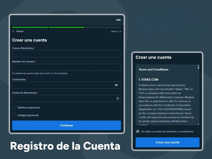 Descubre cómo registrarte en la página web de Stake