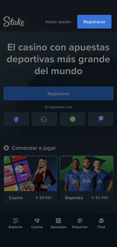 Comience con un registro de cuenta rápido y sencillo en la plataforma Stake