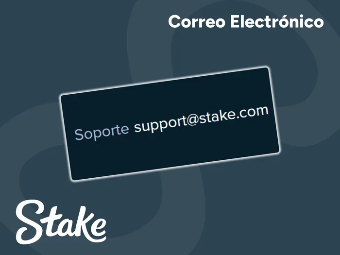 Utiliza el correo electrónico para obtener ayuda del servicio de asistencia de Stake